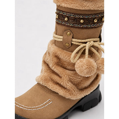 Rosetta Faux Fur Mid-Calf Winter Boots