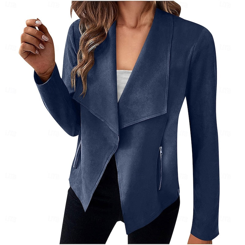 Mirabelle Draped Open-Front Jacket