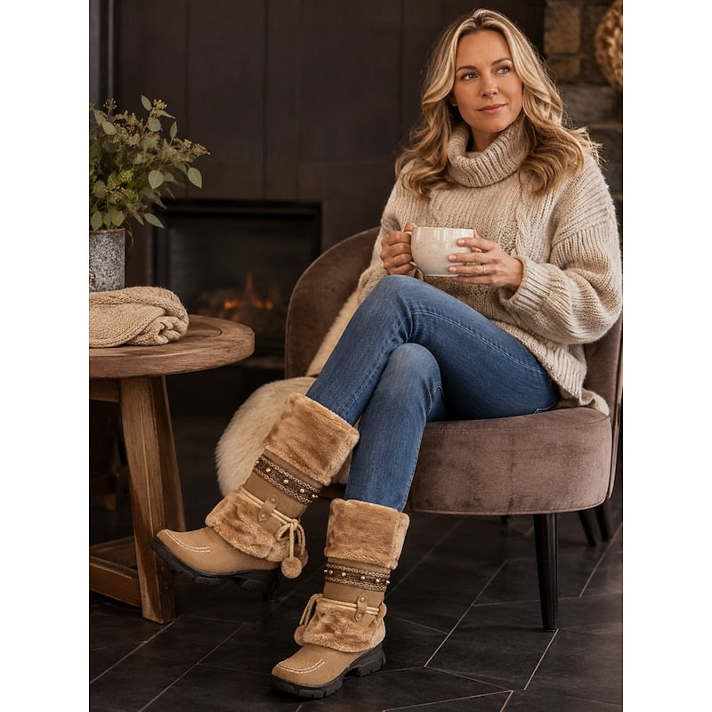 Rosetta Faux Fur Mid-Calf Winter Boots