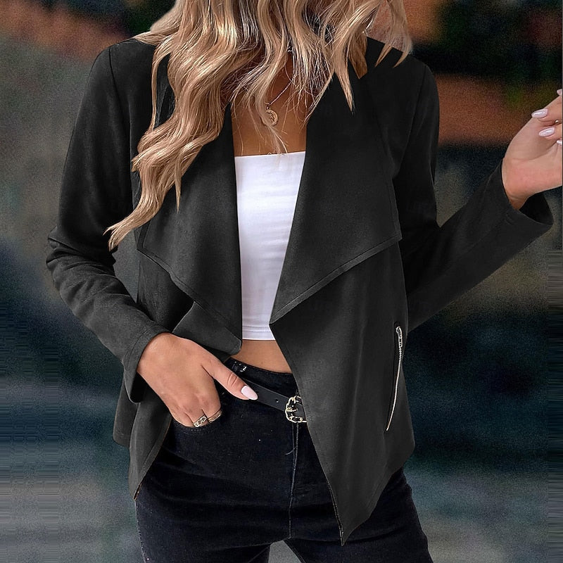 Mirabelle Draped Open-Front Jacket