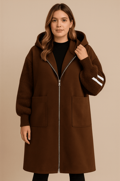 Lorena Oversized Hooded Longline Coat