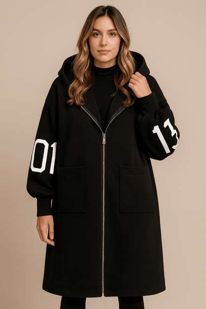 Lorena Oversized Hooded Longline Coat