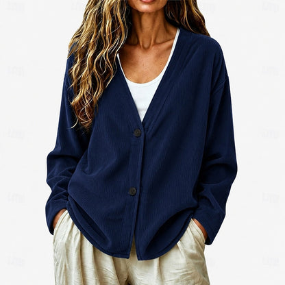 Clementine V-Neck Button-Front Cardigan