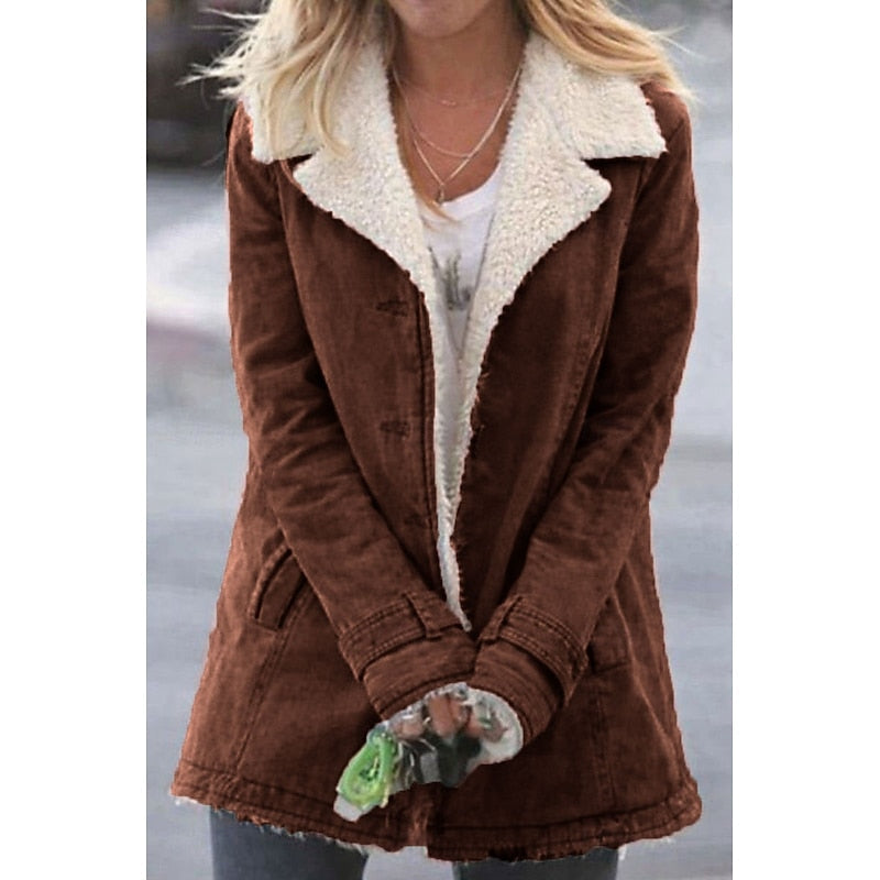 Isolde Sherpa-Lined Coat