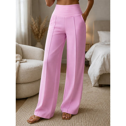 Sabine Tailored Wide-Leg Dress Pants