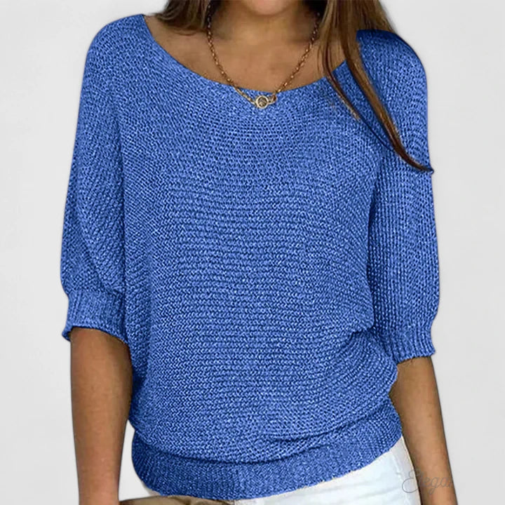 Zinnia Relaxed Batwing Knit Sweater
