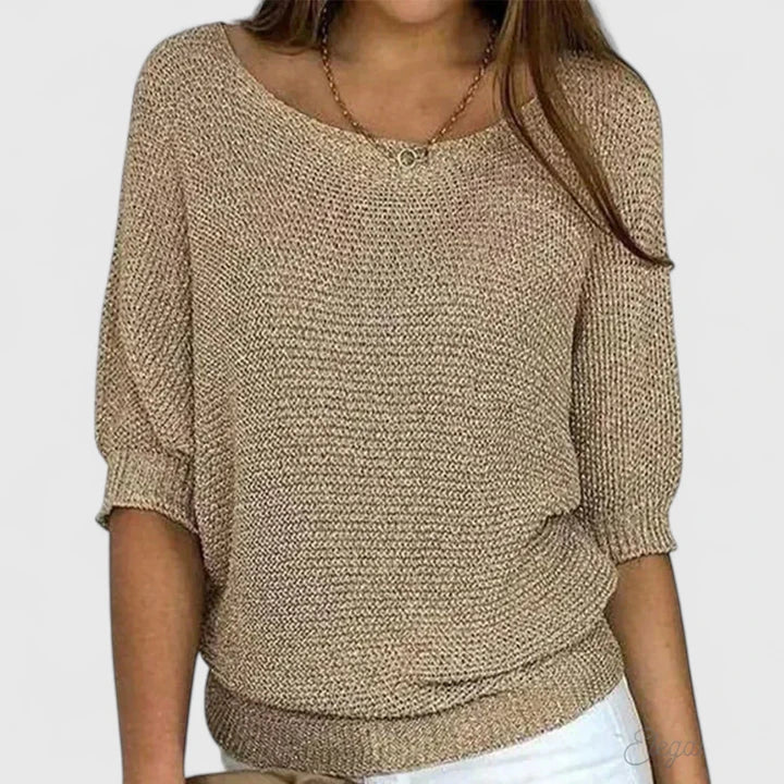 Zinnia Relaxed Batwing Knit Sweater