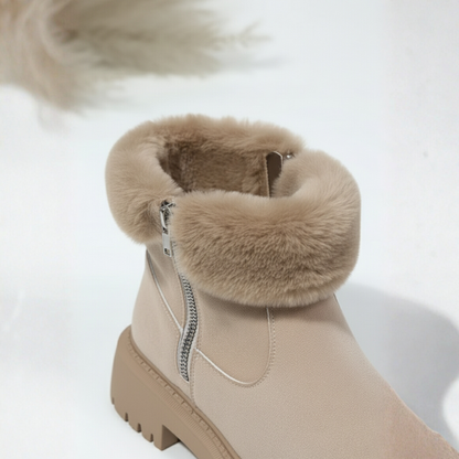 Lucia Orthopedic Suede Platform Ankle Boots