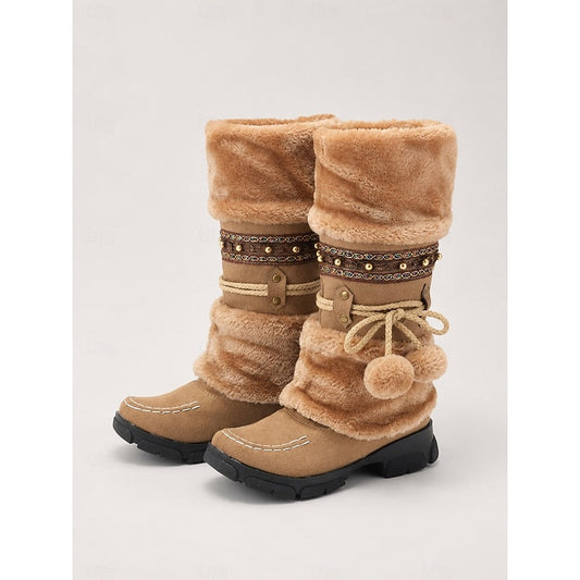 Rosetta Faux Fur Mid-Calf Winter Boots