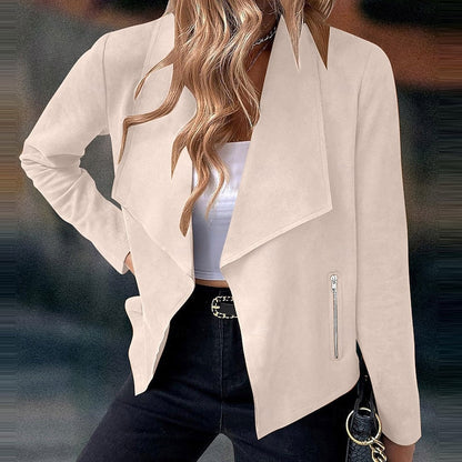 Mirabelle Draped Open-Front Jacket
