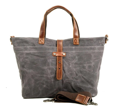 Leonora Waxed Canvas Crossbody Tote Bag