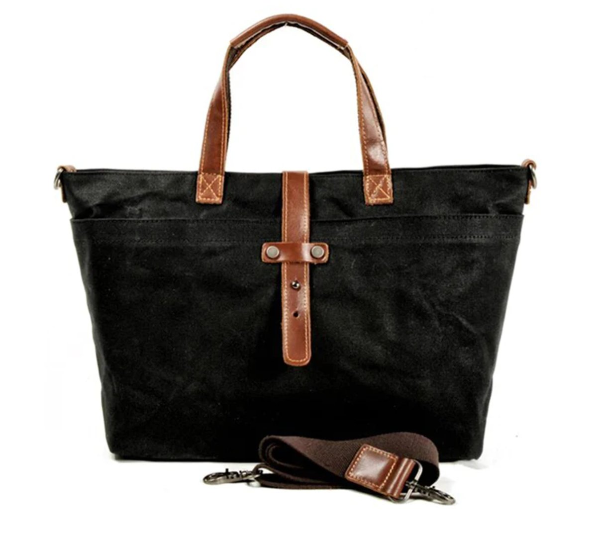 Leonora Waxed Canvas Crossbody Tote Bag