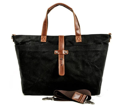 Leonora Waxed Canvas Crossbody Tote Bag