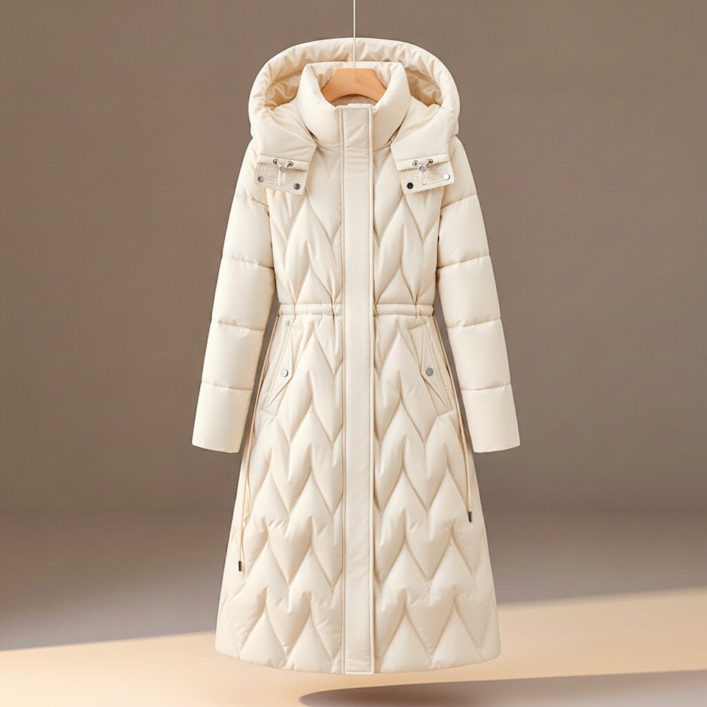 Linnea Quilted Hooded Long Coat