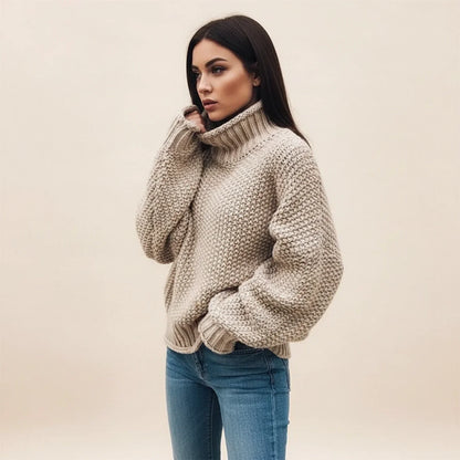 Marlena Chunky Knit Turtleneck Sweater