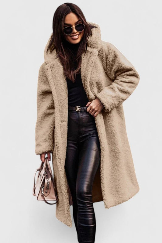 Elara Oversized Teddy Fleece Coat