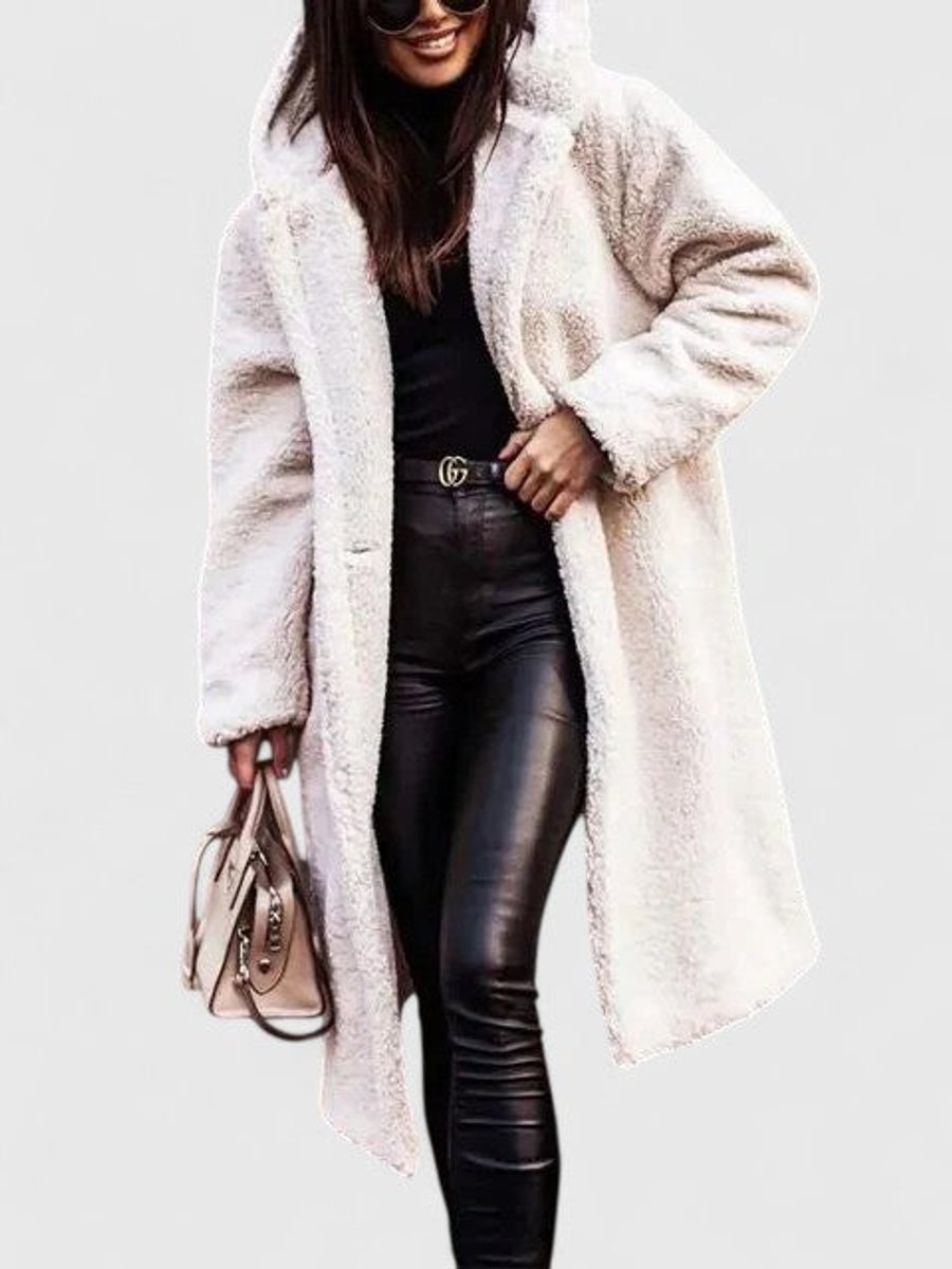 Elara Oversized Teddy Fleece Coat