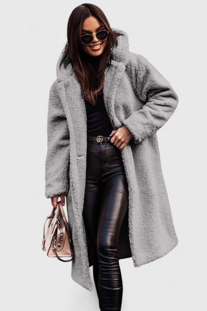 Elara Oversized Teddy Fleece Coat