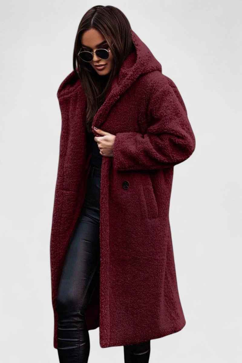 Elara Oversized Teddy Fleece Coat