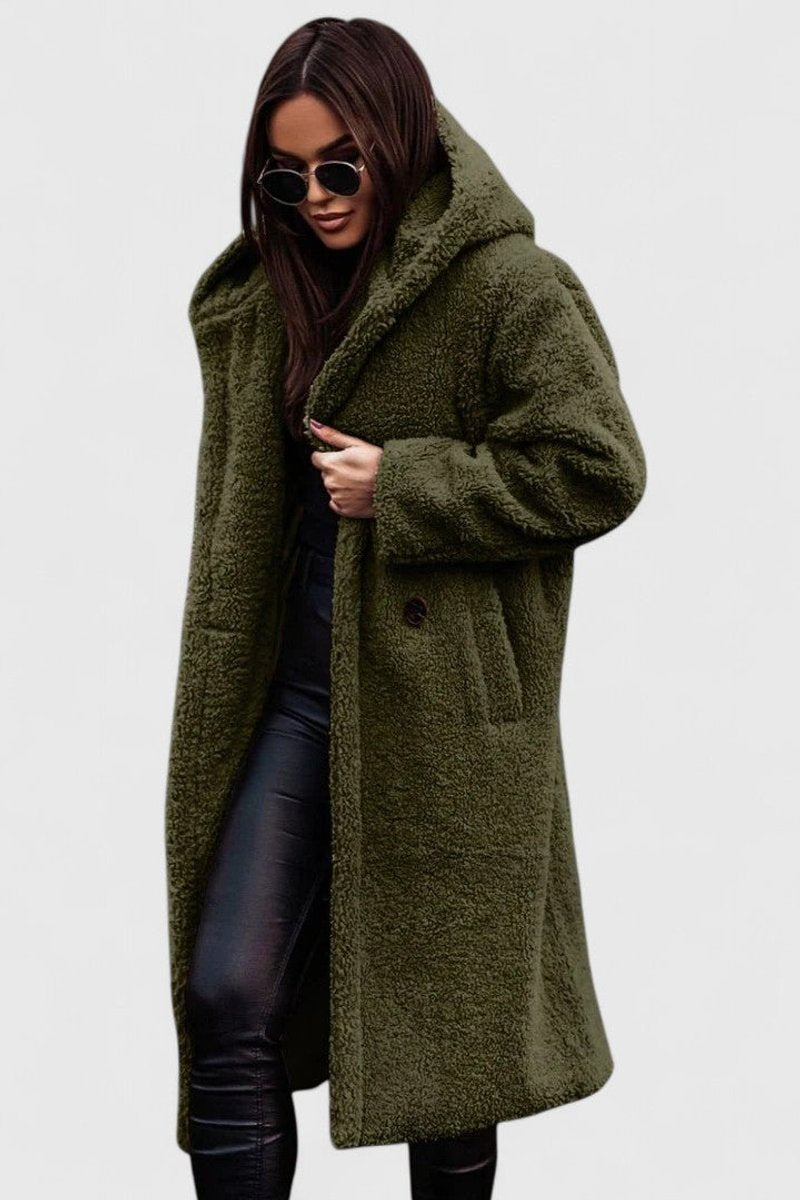 Elara Oversized Teddy Fleece Coat