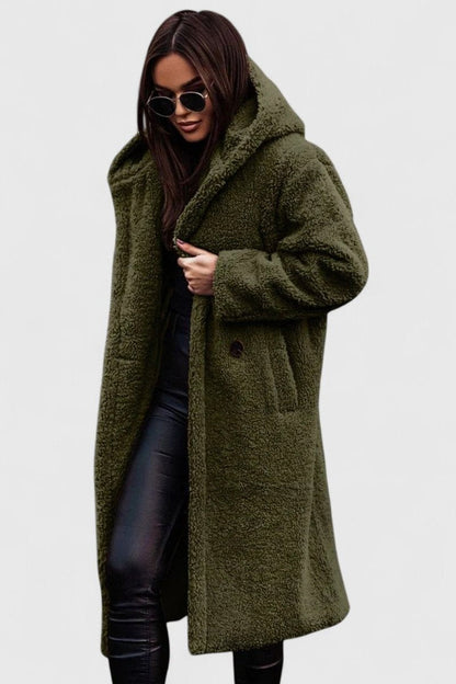 Elara Oversized Teddy Fleece Coat