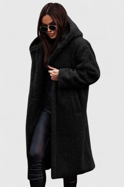 Elara Oversized Teddy Fleece Coat