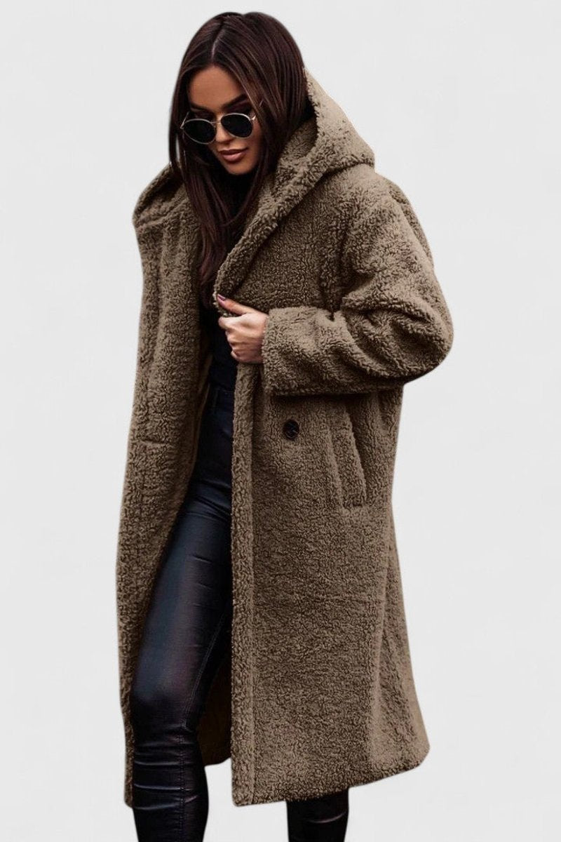 Elara Oversized Teddy Fleece Coat