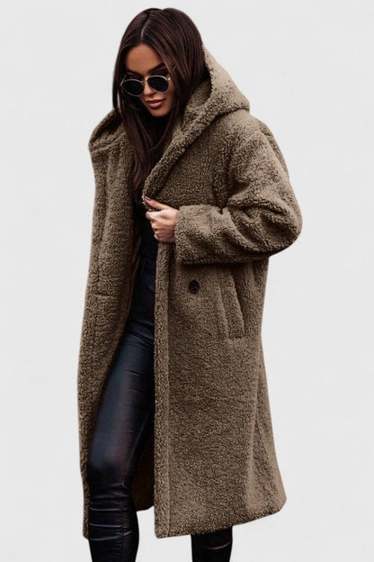 Elara Oversized Teddy Fleece Coat