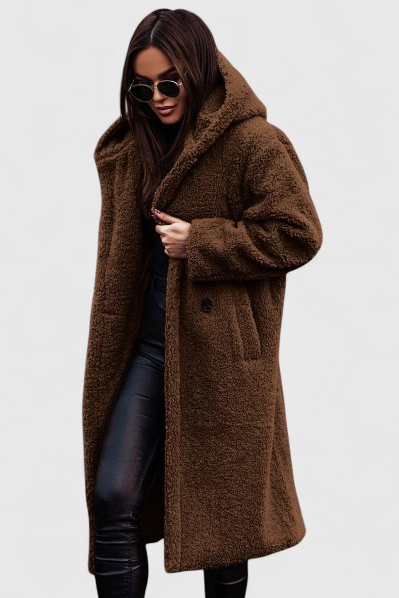 Elara Oversized Teddy Fleece Coat