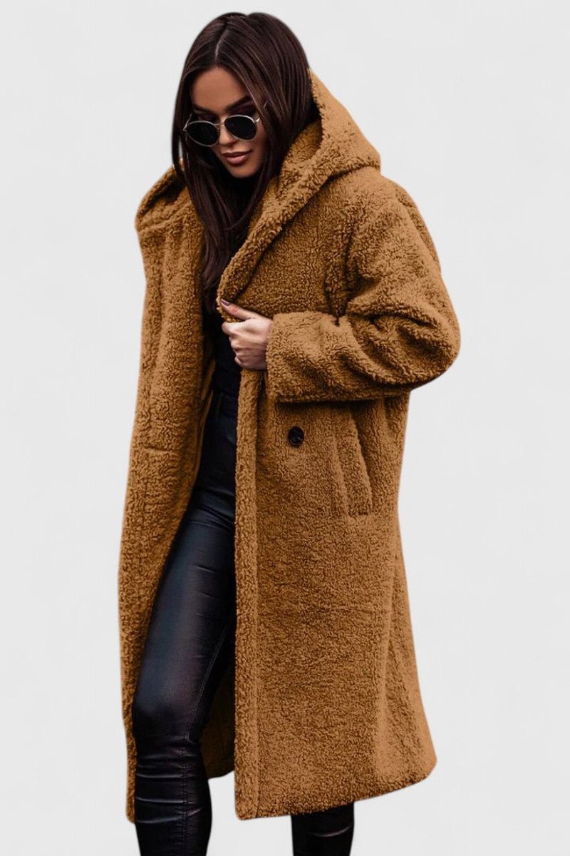Elara Oversized Teddy Fleece Coat