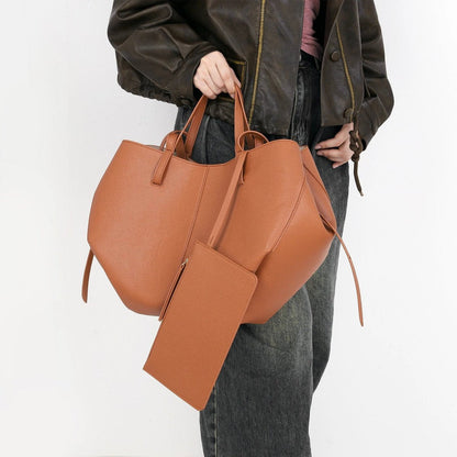 Vivica Vintage PU Leather Shoulder Tote