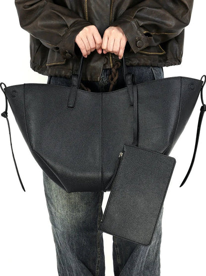 Vivica Vintage PU Leather Shoulder Tote
