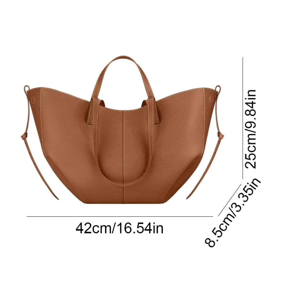 Vivica Vintage PU Leather Shoulder Tote