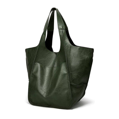 Bellamy Oversized Vegan Leather Magnetic Tote