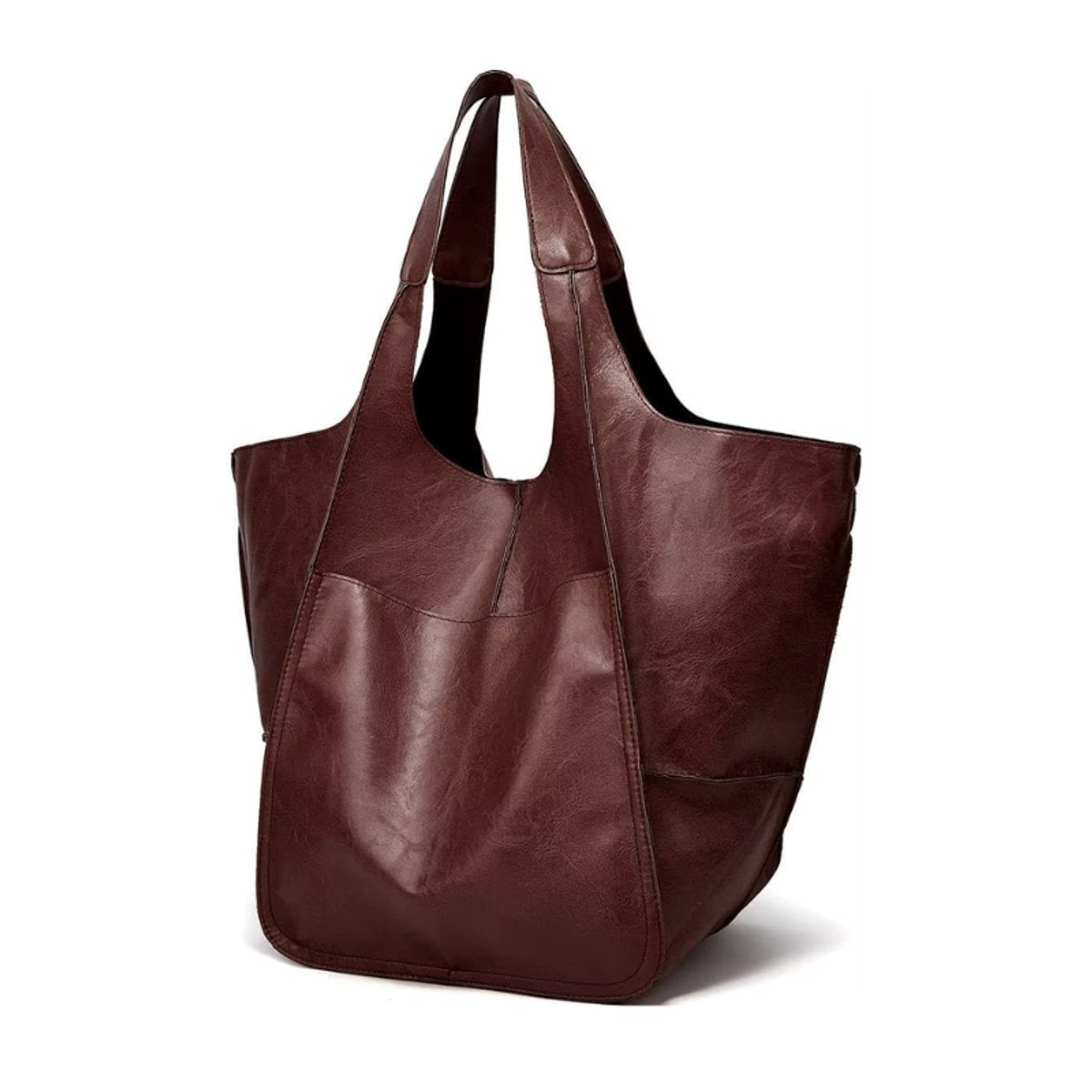 Bellamy Oversized Vegan Leather Magnetic Tote