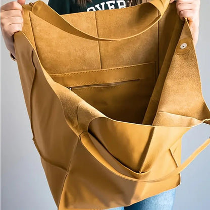 Bellamy Oversized Vegan Leather Magnetic Tote