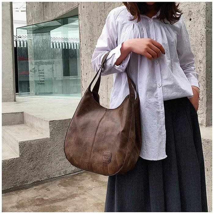 Rafaela Vintage Leather Hobo Bag