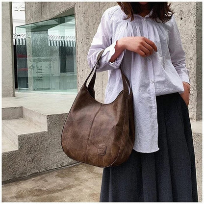 Rafaela Vintage Leather Hobo Bag