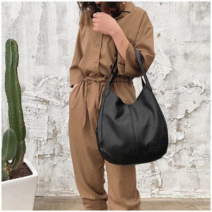 Rafaela Vintage Leather Hobo Bag
