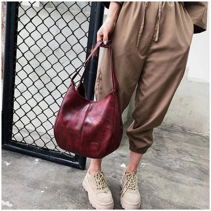 Rafaela Vintage Leather Hobo Bag