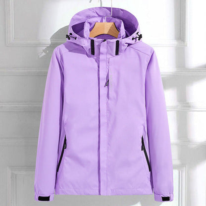 Esme Hooded Windbreaker Rain Jacket