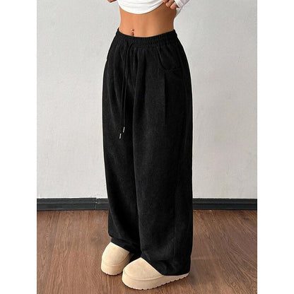 Emmeline Comfortable Drawstring Wide-Leg Pants