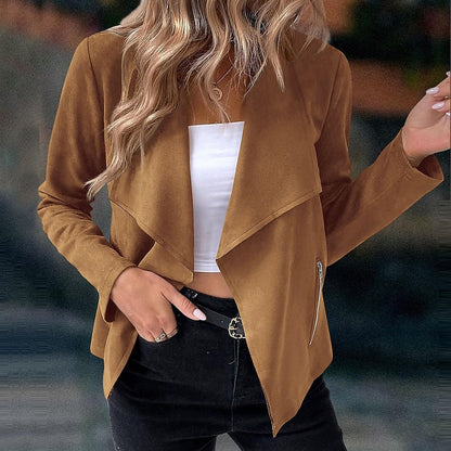 Mirabelle Draped Open-Front Jacket