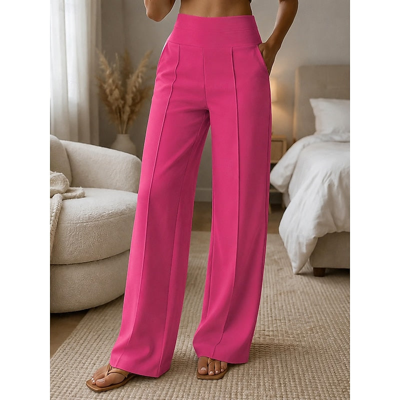Sabine Tailored Wide-Leg Dress Pants