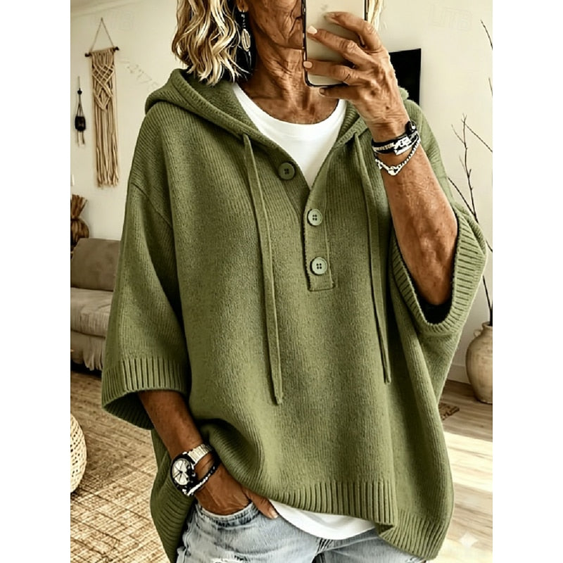 Fiora Hooded Knit Sweater